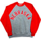 Vintage 1980s Nebraska Cornhuskers Heather Grey/Red Embroidered Crewneck Sweatshirt - Size Large