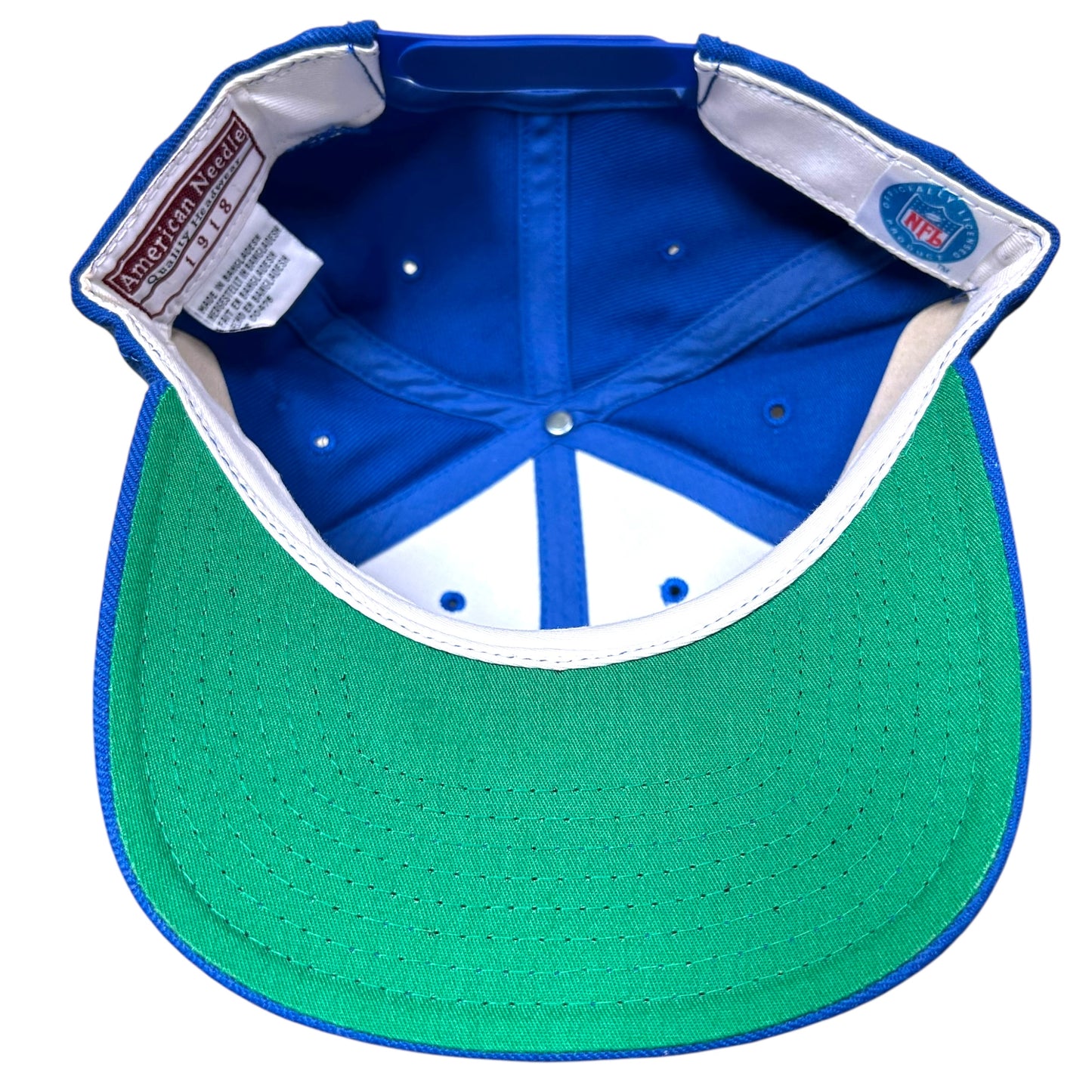 Vintage 1990s American Needle Detroit Lions Blue Snapback Hat - One Size