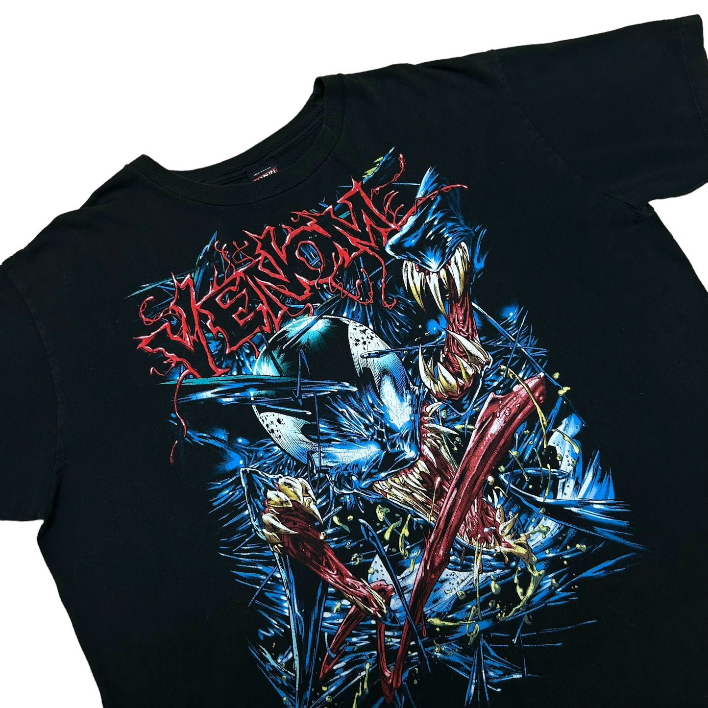 Mid-2000s Marvel Mad Engine Black Venom Graphic T-Shirt - Size XL