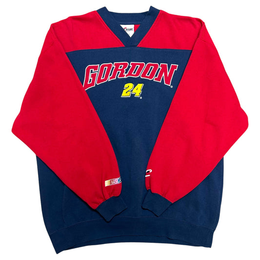 Late 2000s Chase Authentics Jeff Gordon Navy/Blue Red Sweatshirt - Size XL