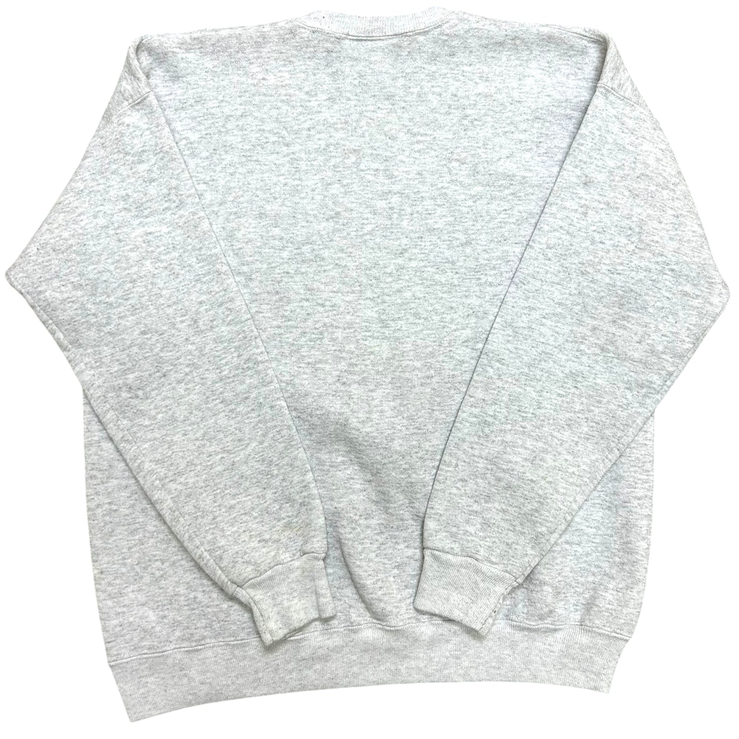 Vintage 1990s Plattsburgh State Hockey Triple Crown Champions Heather Grey Crewneck Sweatshirt - Size XL (Fits M/L)