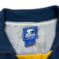 Vintage 1990s Starter Michigan Wolverines Navy Blue Lined Quarter-Zip Sweatshirt - Size XL