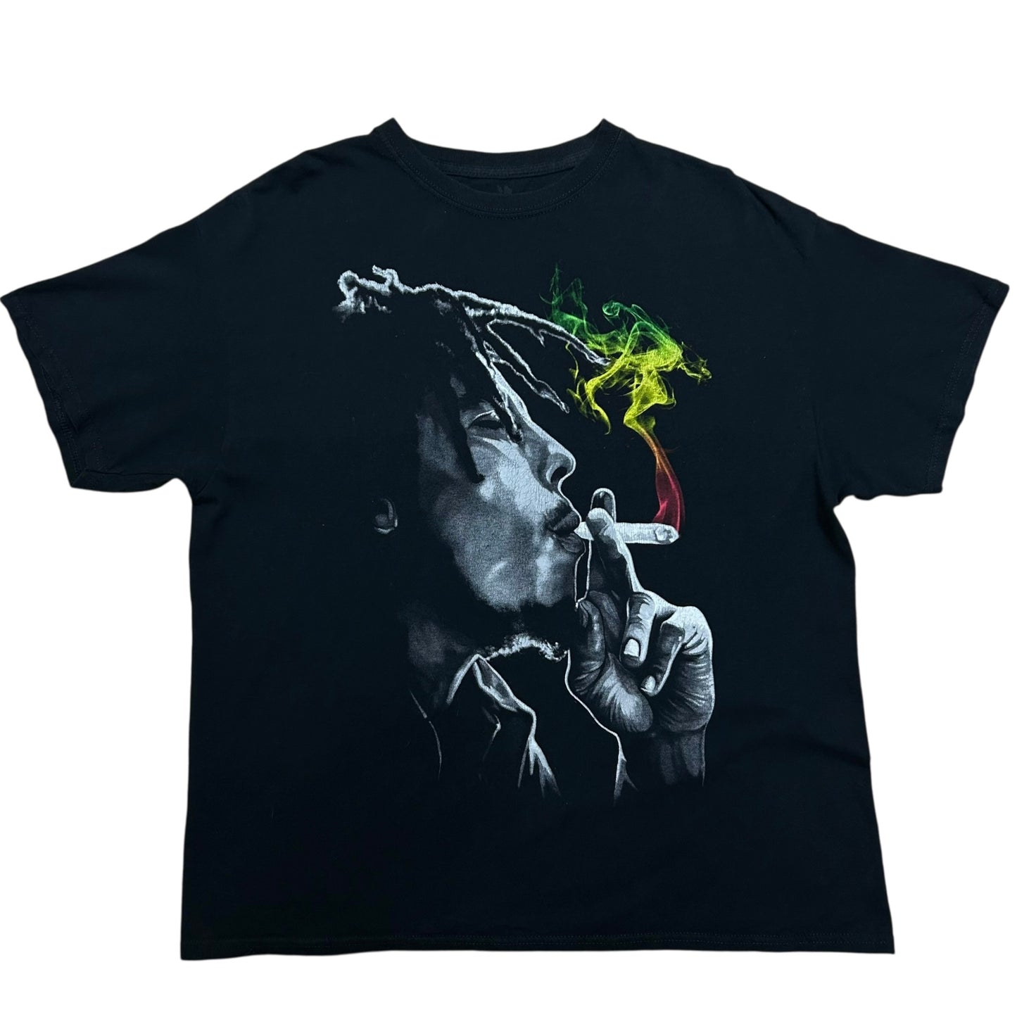 Late 2000s Zion Rootswear Bob Marley Black Graphic T-Shirt - Size XL
