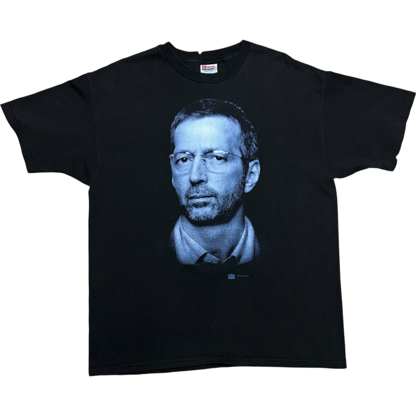 Vintage 1900s Eric Clapton Black Graphic T-Shirt - Size XL