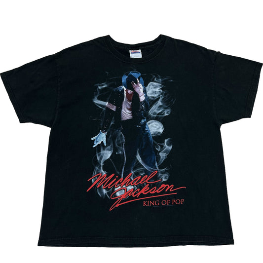 Late 2000s Michael Jackson “King Of Pop” Black Graphic T-Shirt - Size XL
