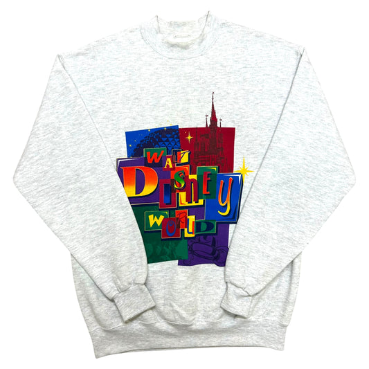 Vintage 1990s Walt Disney World Heather Grey Crewneck Sweatshirt - Size XL