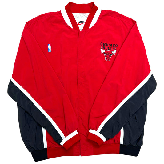 Vintage 1990s Nike/Chicago Bulls Red Warm-Up Jacket - Size XXL