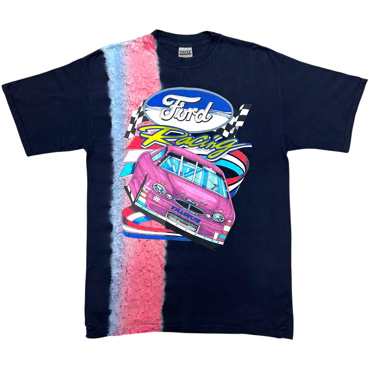 Early 2000s Ford Racing Navy Blue Graphic T-Shirt - Size Large (Tall Fit)
