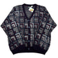 Vintage 1990s Pacific Winds Geometric Design Knit Cardigan - Size XL