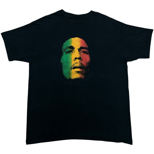 Vintage 1990s Zion Rootswear Bob Marley Black Graphic T-Shirt - Size XXL