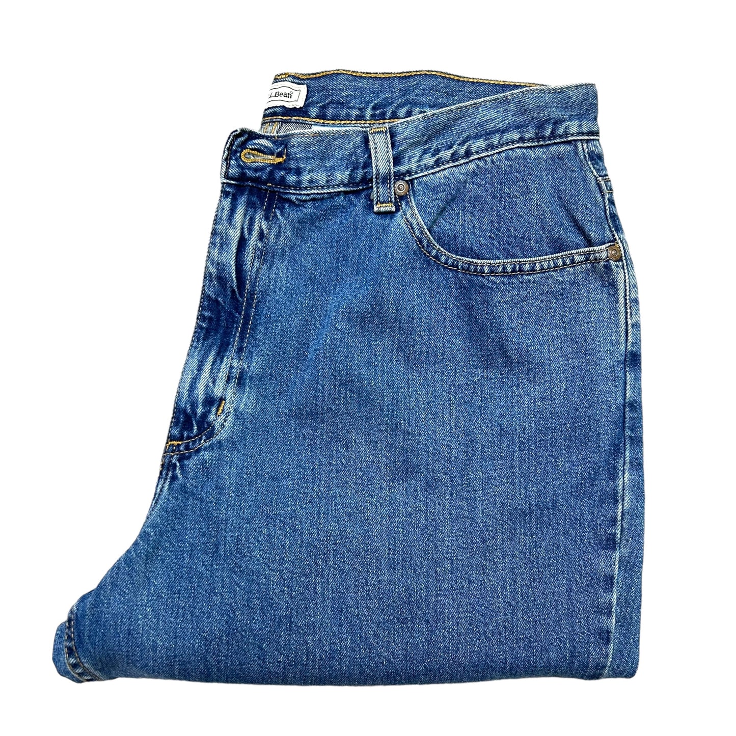 Vintage Y2K L.L. Bean Medium Wash Relaxed Fit Jeans - Size 34” x 29”