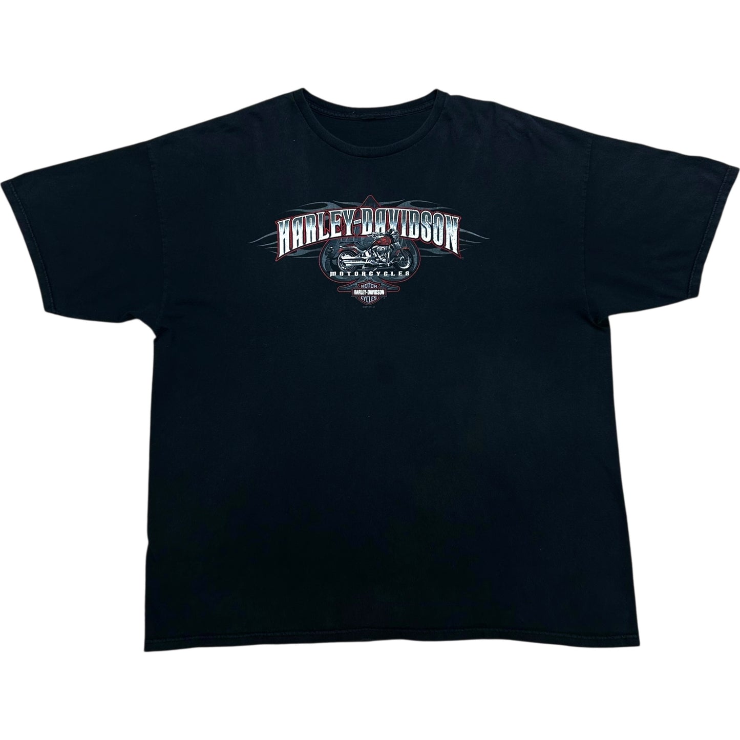 Early 2010s “Man O’ War” Harley Davidson Black Graphic T-Shirt - Size XXL