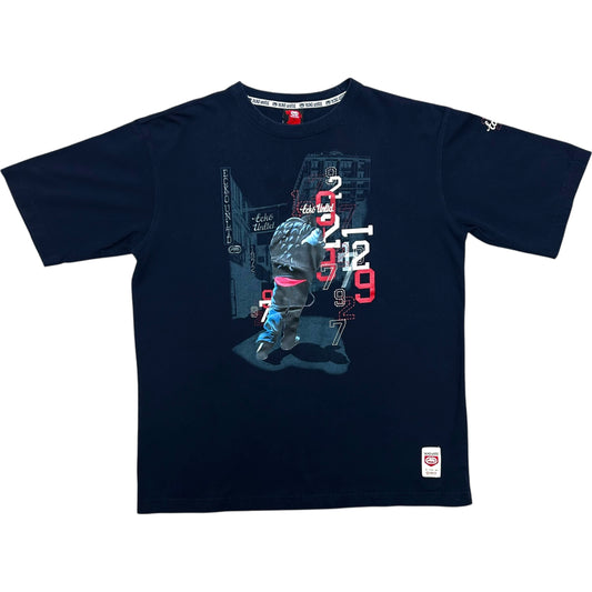 Mid-2000s Ecko Unltd. Navy Blue Graphic T-Shirt - Size XL (Cropped Fit)