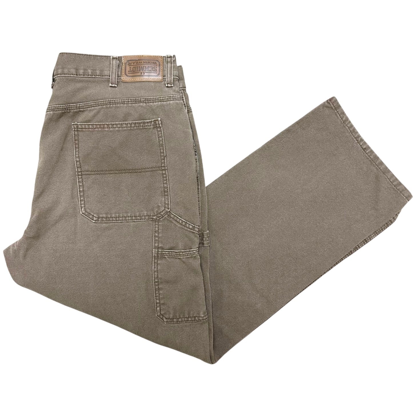 Late 2000s Schmidt Workwear Brown Carpenter Pants - Size 38” x 32”