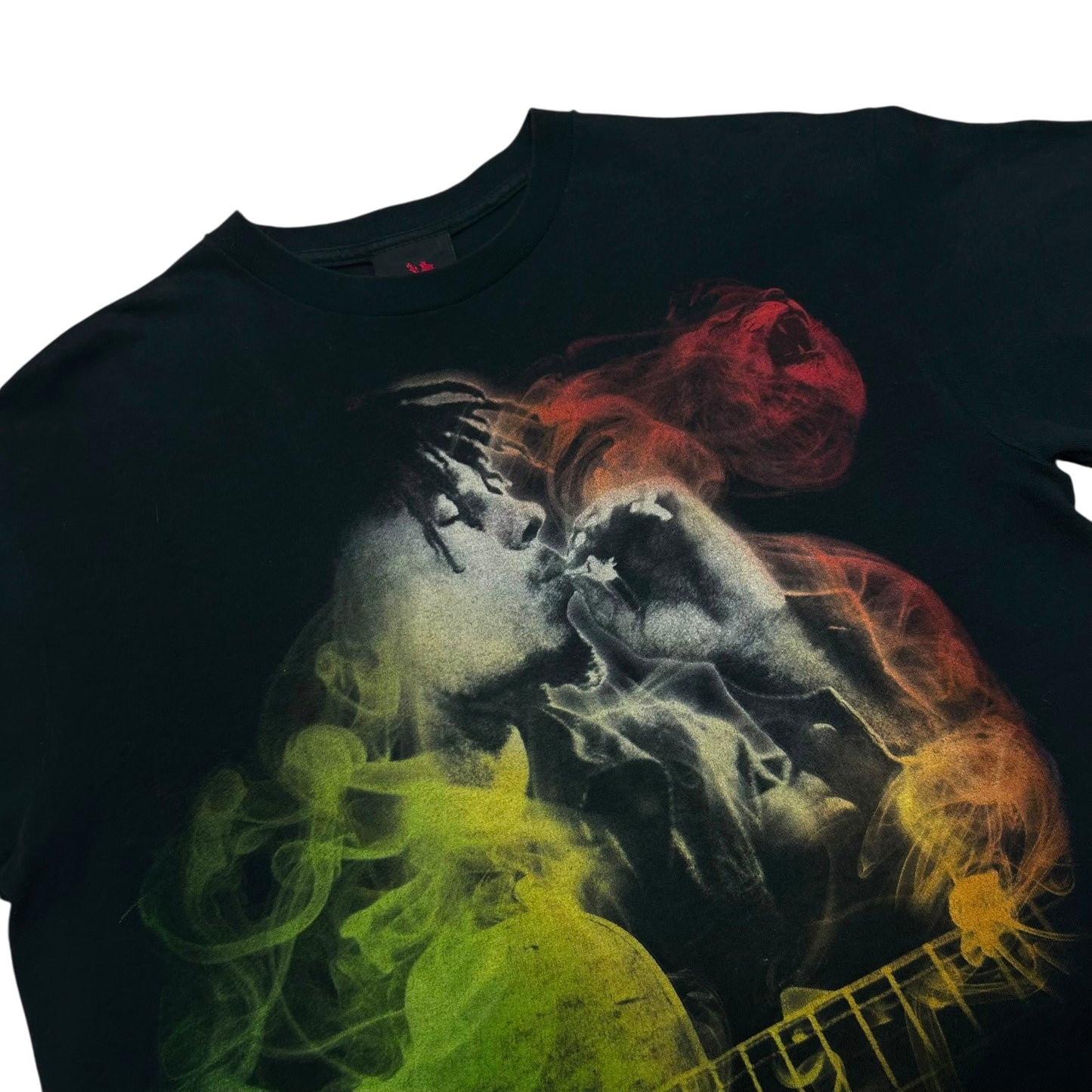 Early 2010s Zion Rootswear Bob Marley Black Graphic T-Shirt - Size Large