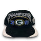 Vintage 1990s Green Bay Packers ‘97 AFC Champions Sports Specialties Black Snapback Hat