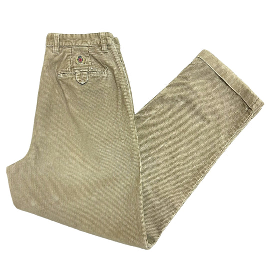 Early 2000s Tommy Hilfiger Tan Loose Fit Corduroy Pants - Size 33” x 32”