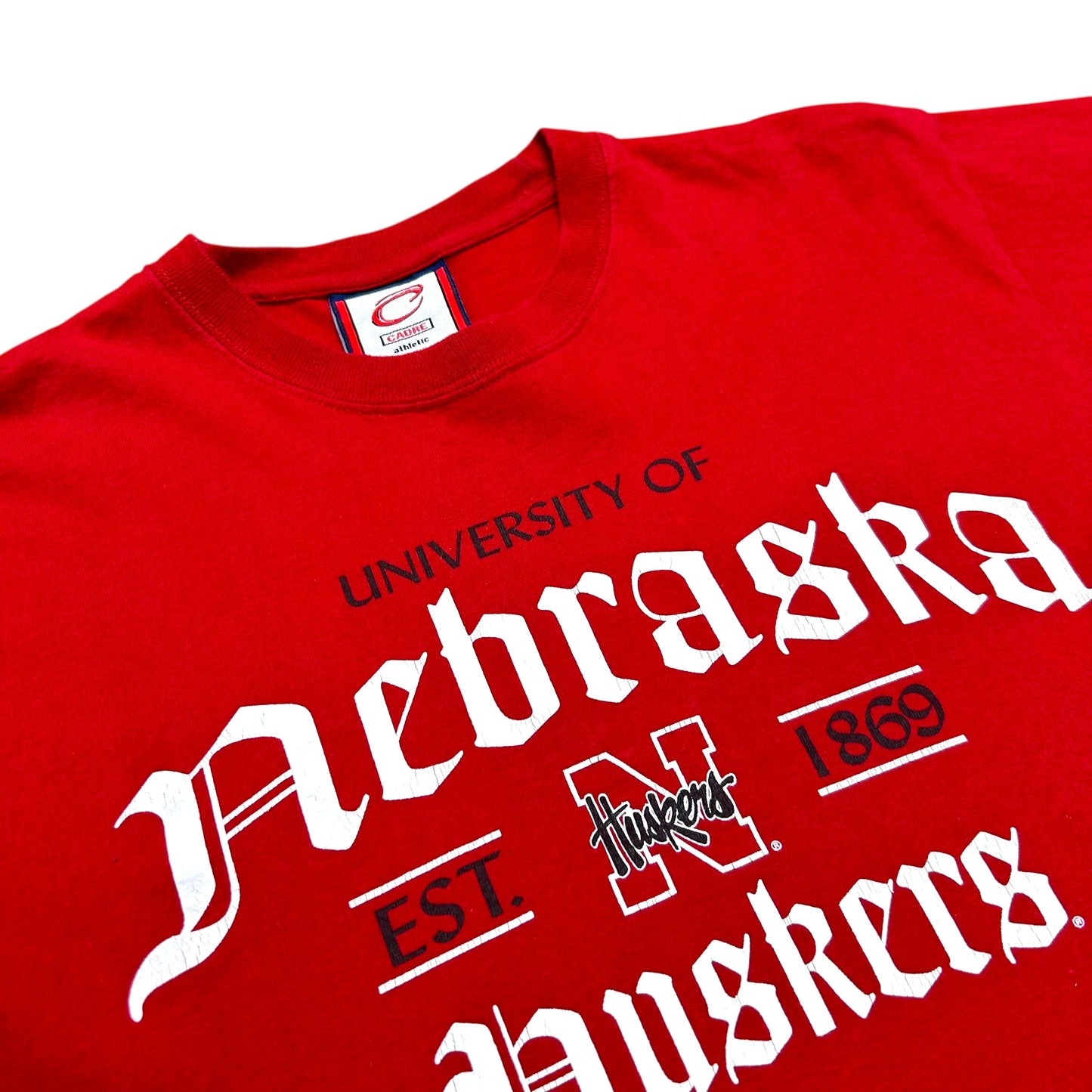 Late 2000s University of Nebraska Red Graphic T-Shirt - Size Medium