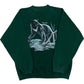 Vintage 1990s Vermont Black Bear Forest Green Crewneck Sweatshirt- Size Large (Fits L/XL)