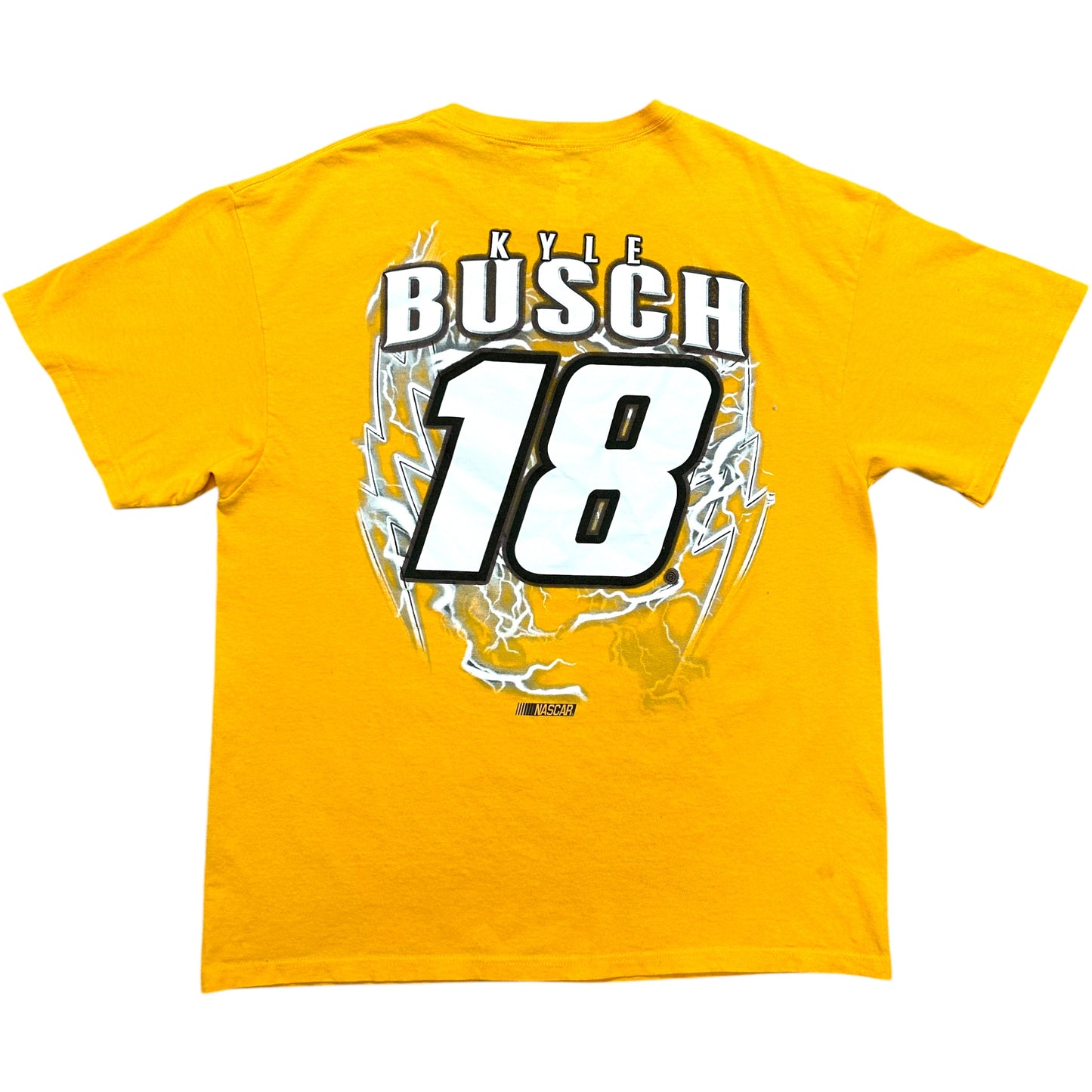 Early 2010s Kyle Busch M&M’s Racing Yellow Graphic T-Shirt - Size XL