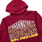 Vintage 1990s Washington Redskins NFL Pro Line Russell Athletic Maroon Hooded Sweatshirt - Size Medium by