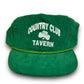 Vintage 1990s “Country Club Tavern” Green Corduroy Snapback Hat