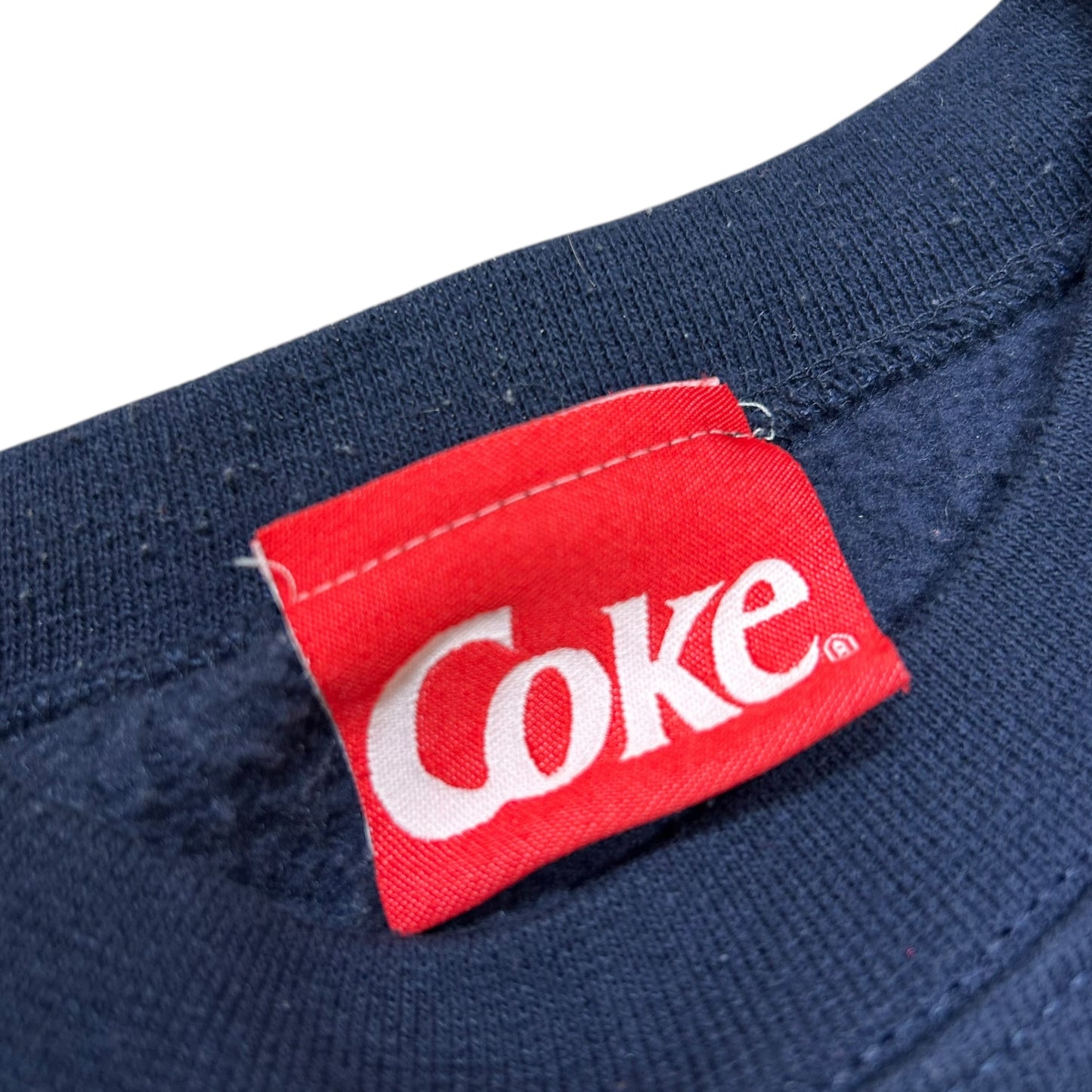 Vintage 1990s Coca-Cola Polar Bears Navy Blue Crewneck Sweatshirt - Size Large