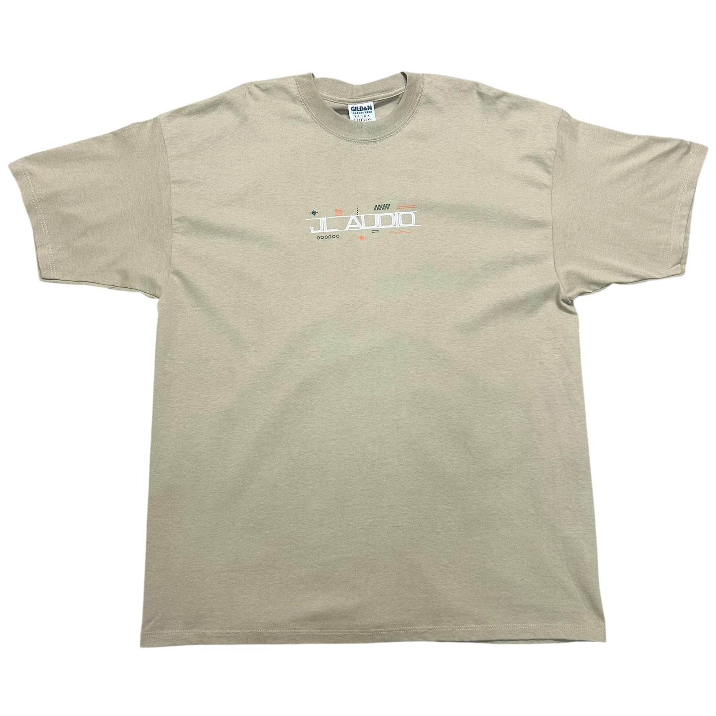 Early 2000s JL Audio Gear Tan Graphic T-Shirt - Size XXL
