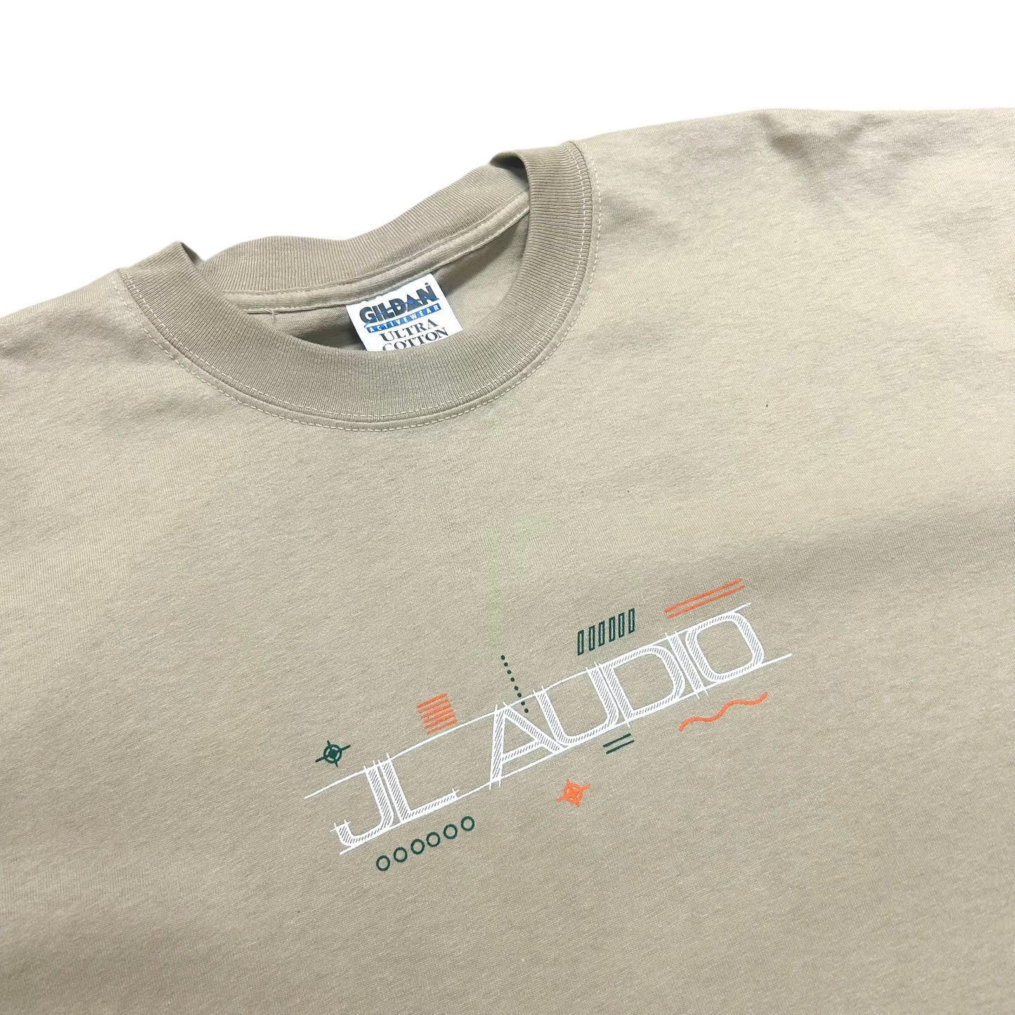 Early 2000s JL Audio Gear Tan Graphic T-Shirt - Size XXL