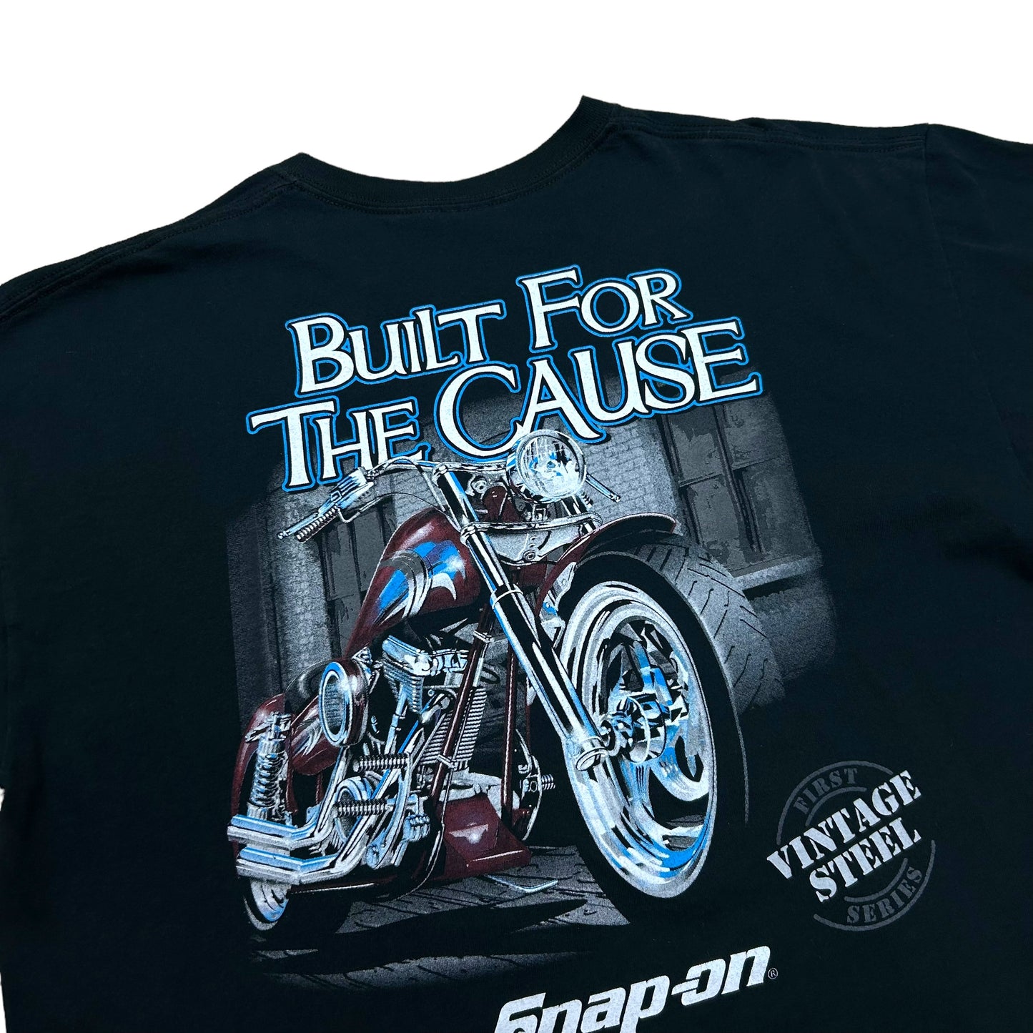 Late 2000s Snap-On Tools “Built For The Cause” Black Graphic T-Shirt - Size Large (Fits L/XL)