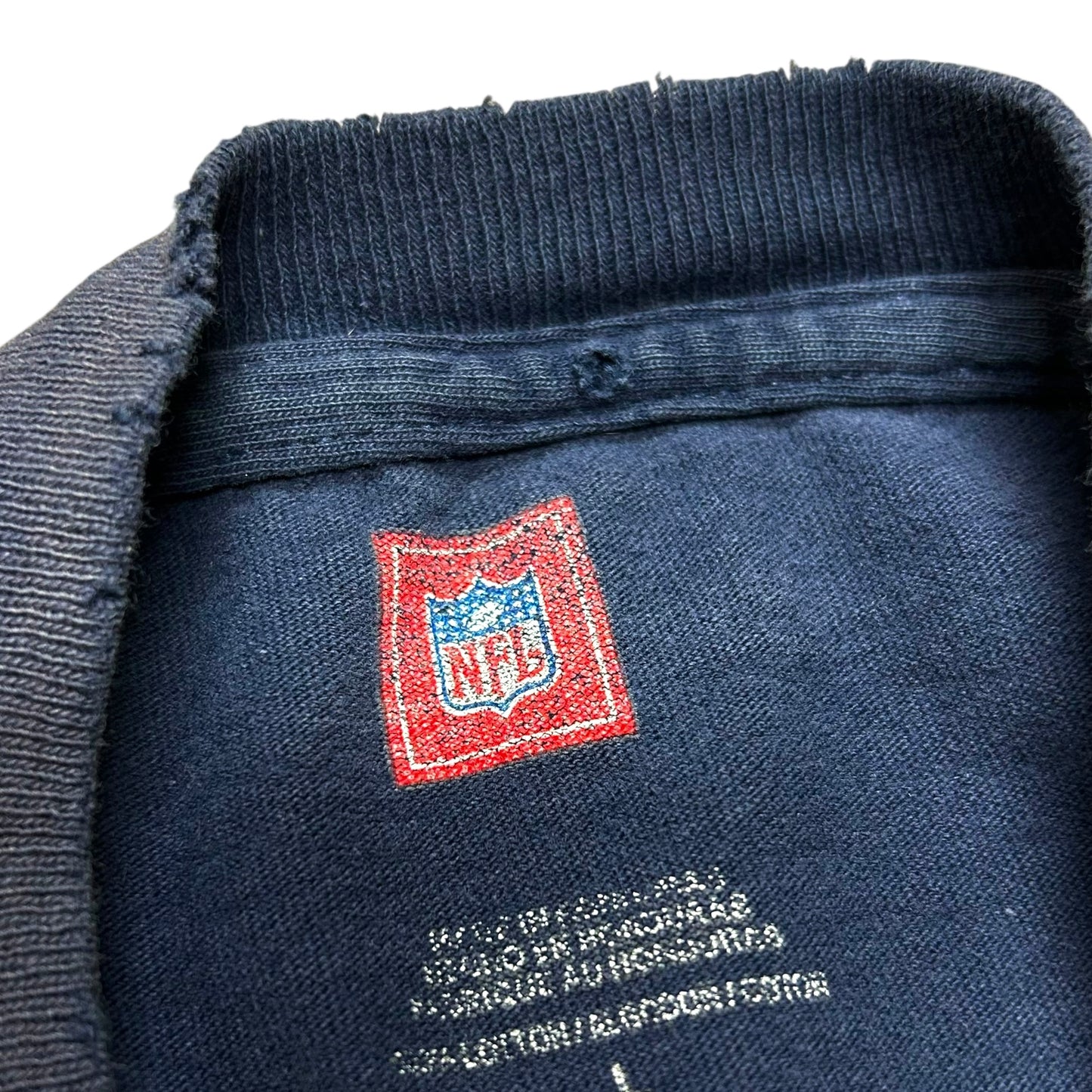 Late 2000s New England Patriots “16-0” Navy Blue Graphic T-Shirt - Size Large (Fits L/XL)