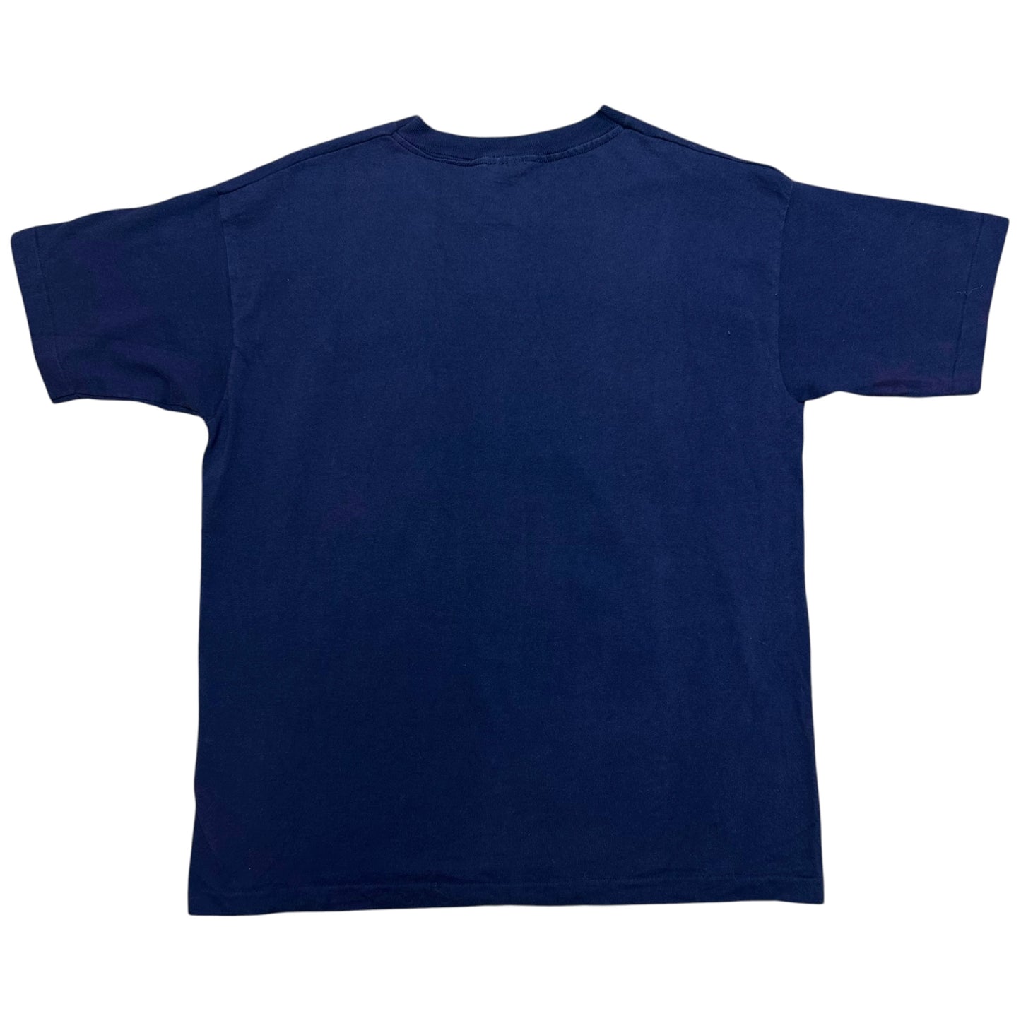 Vintage 1990s New England Patriots Navy Blue Graphic T-Shirt - Size Large