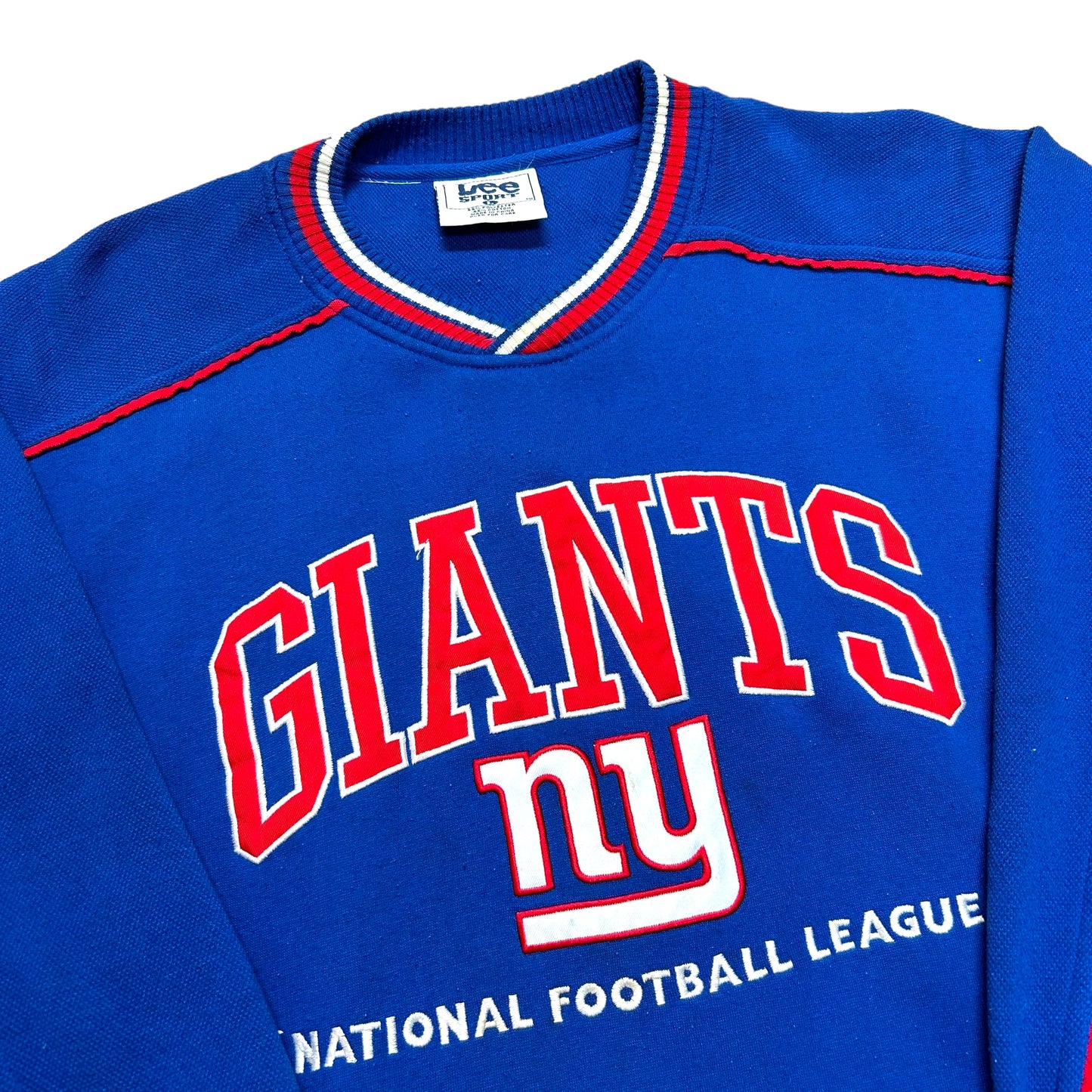 Vintage Y2K Lee Sport New York Giants Royal Blue Crewneck Sweatshirt - Size Large