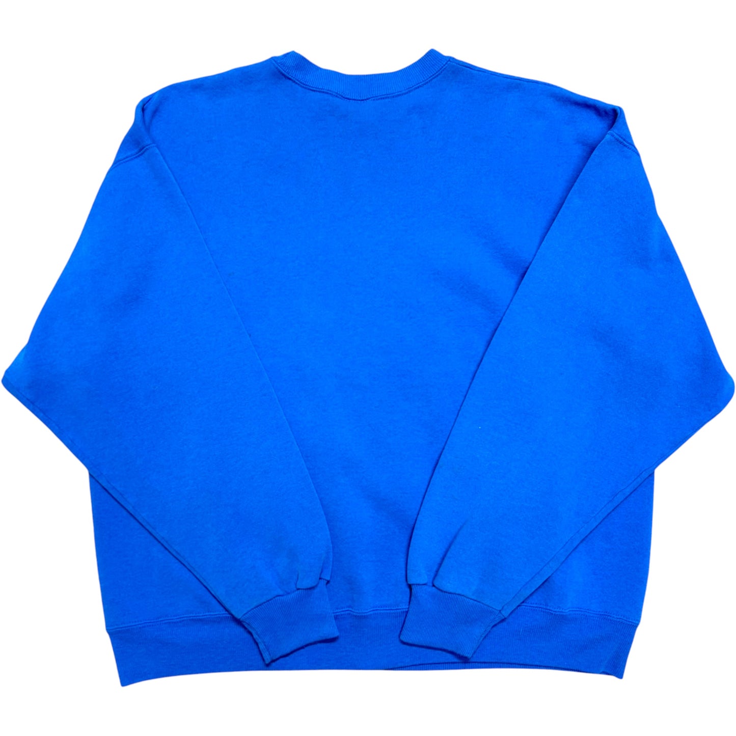 Vintage 1990s New England Patriots Blue Helmet Logo Crewneck Sweatshirt - Size XXL (Fits L/XL)