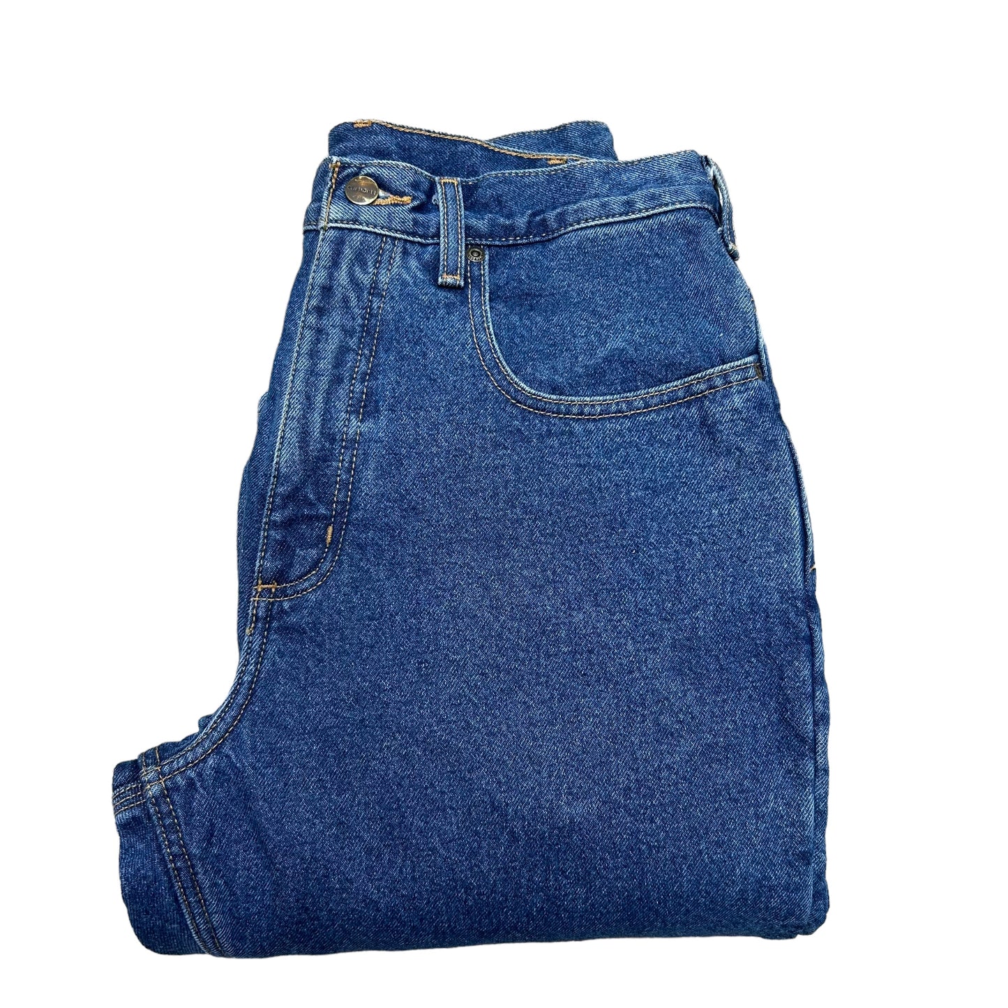 Modern Carhartt Medium Wash Regular Fit Fleece Lined Jeans - Size 32” x 34”