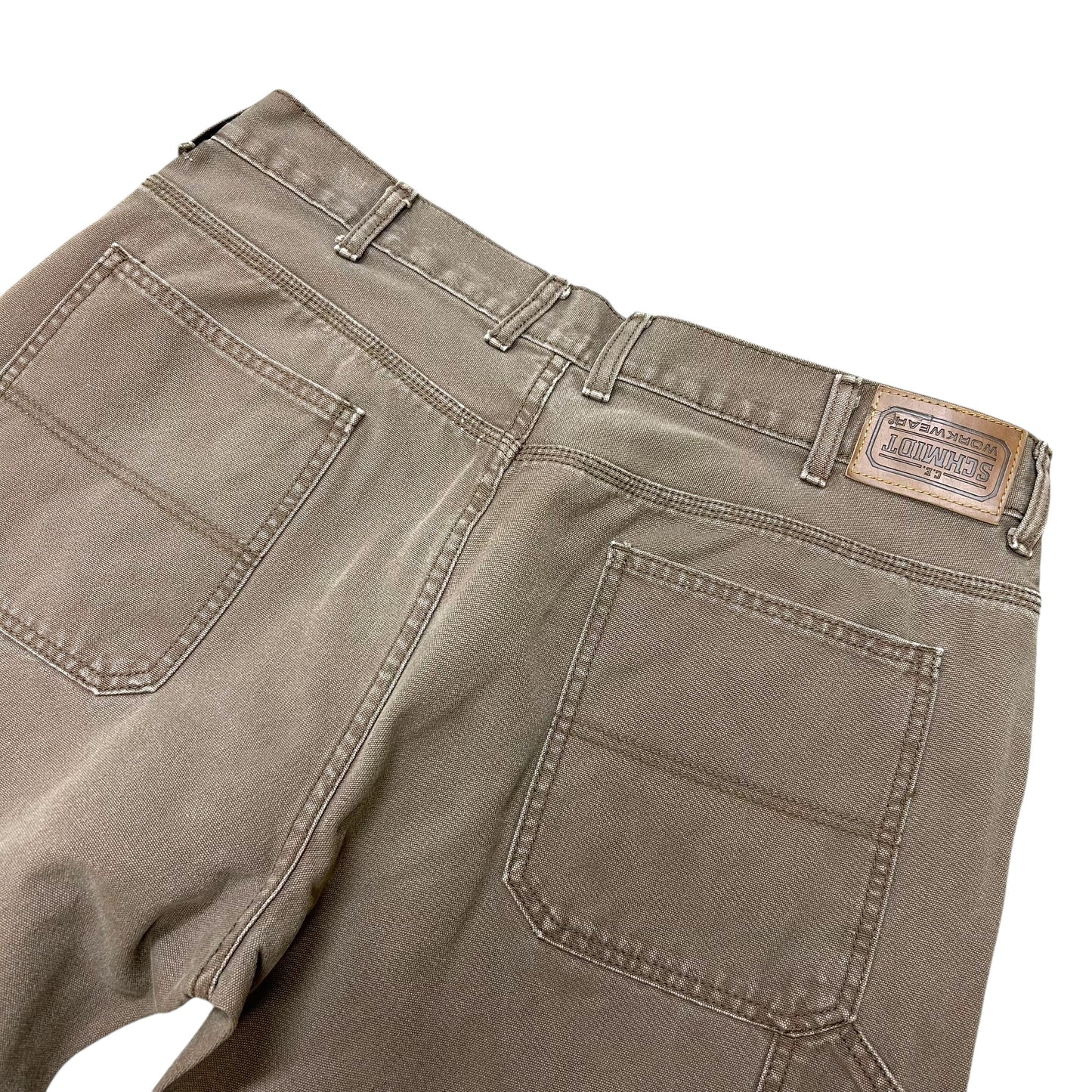 Late 2000s Schmidt Workwear Brown Carpenter Pants - Size 38” x 32”