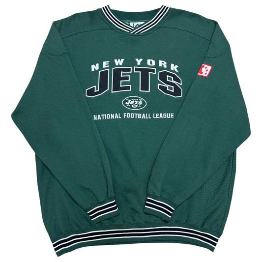 Early 2000s Lee Sport New York Jets Green Crewneck Sweatshirt - Size XL