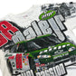 Y2K Dale Earnhardt Jr Amp Energy “Fuel Your Passion” NASCAR Racing White All Over Print Graphic T-Shirt - Size XL (Boxy Fit)