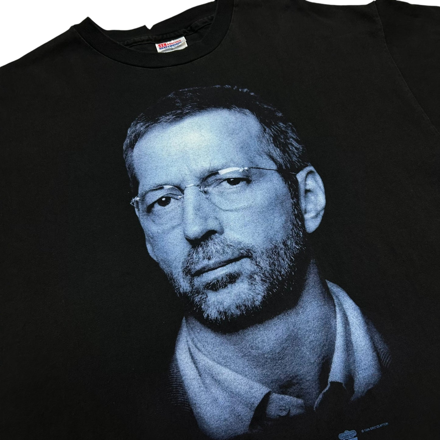 Vintage 1900s Eric Clapton Black Graphic T-Shirt - Size XL