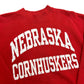 Vintage 1990s Nebraska Cornhuskers Red Crewneck Sweatshirt - Size Large