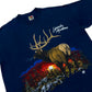 Vintage 1990s Lincoln, Montana Navy Blue Deer Graphic T-Shirt - Size XL (Fits Boxy Large)
