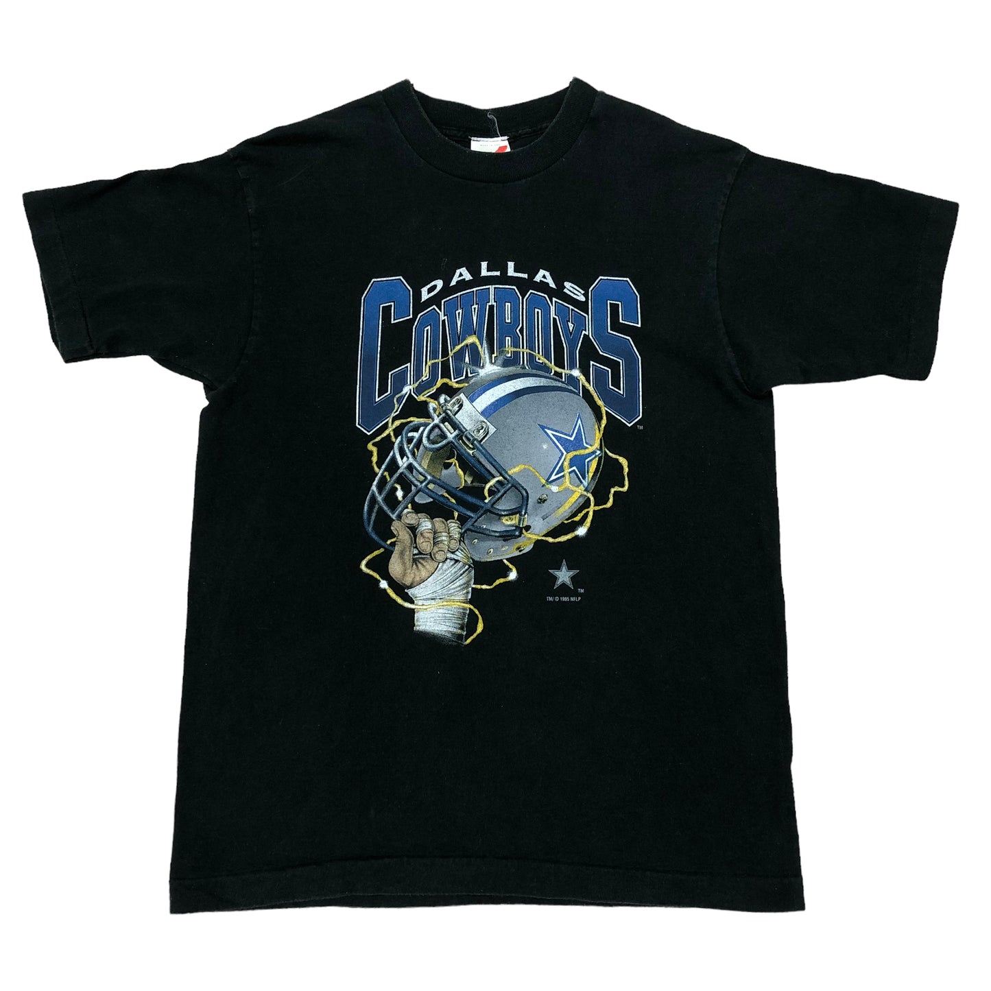 Vintage 1990s Dallas Cowboys Helmet Logo Graphic T-Shirt - Size Medium