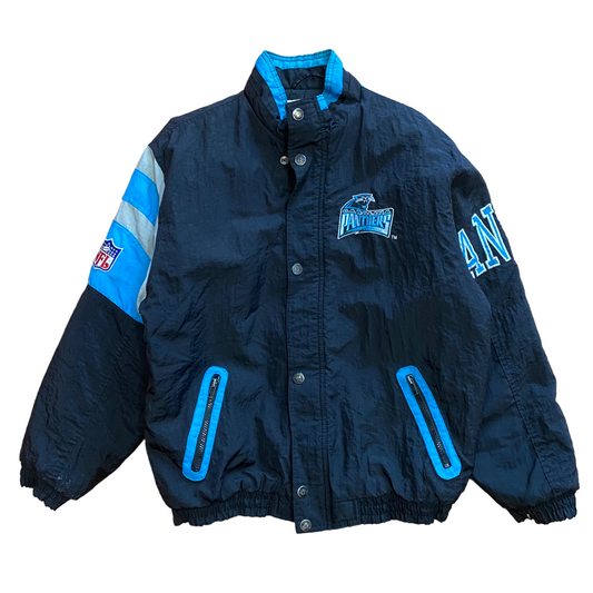 Vintage Starter Carolina Panthers Teal & Black Starter Puffer Jacket - Size XL