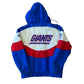 Vintage 1990s New York Giants Apex One Wave Style Red/White/Blue Hooded Puffer Jacket - Size Large