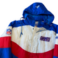 Vintage 1990s New York Giants Apex One Wave Style Red/White/Blue Hooded Puffer Jacket - Size Large